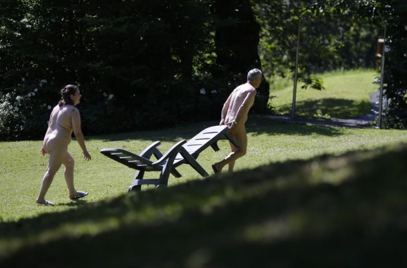 Nudist gathering in Italy