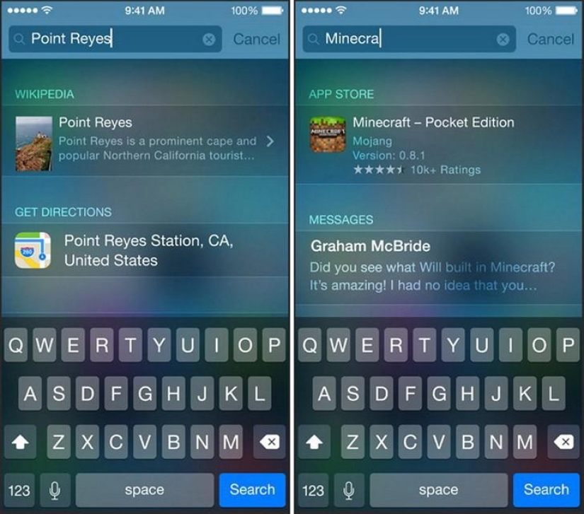 Nuevas características en iOS 8