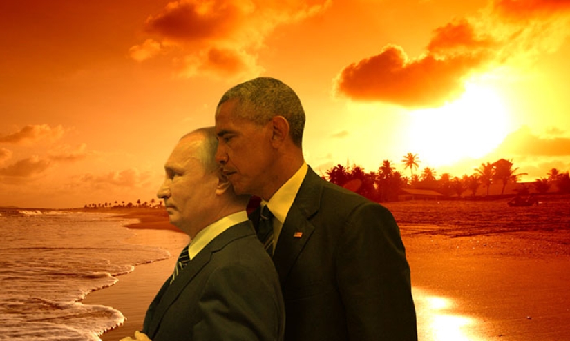 Obama's Scathing look at Putin was at the center of the photojab battle