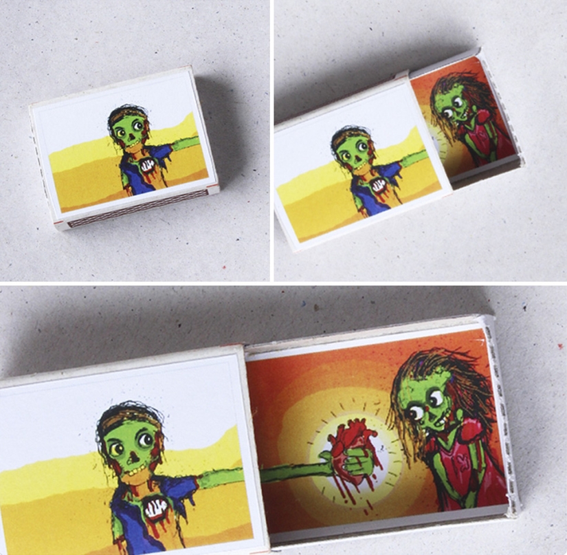 Open it and find out: matchboxes with a surprise