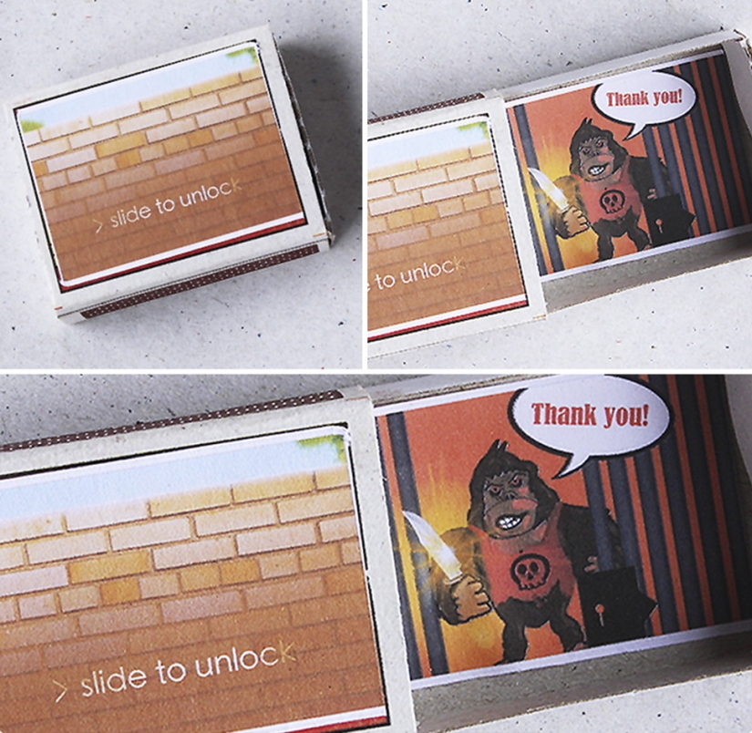 Open it and find out: matchboxes with a surprise