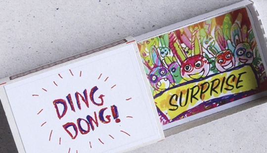 Open it and find out: matchboxes with a surprise