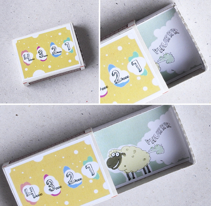 Open it and find out: matchboxes with a surprise