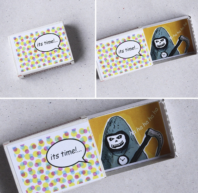 Open it and find out: matchboxes with a surprise