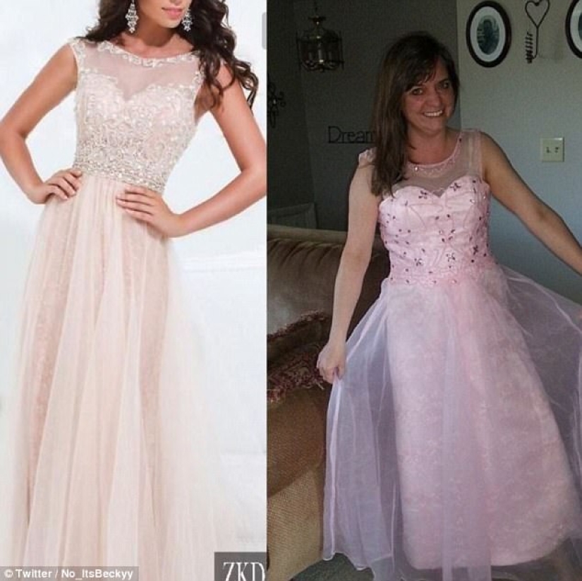 Ordering a prom dress online: expectation and reality