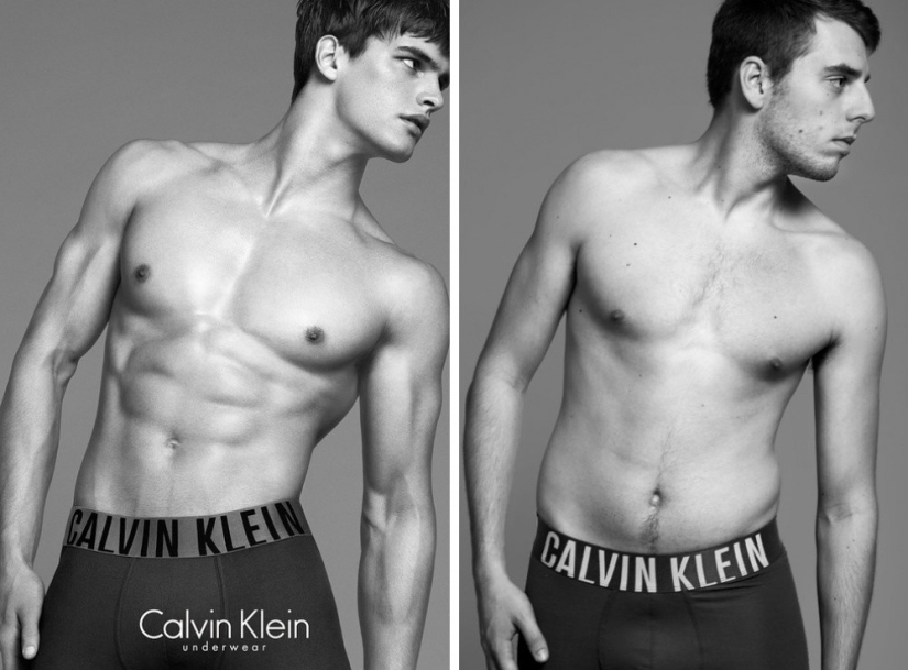 Ordinary men tried on Calvin Klein underwear Ordinary men tried on Calvin Klein underwear