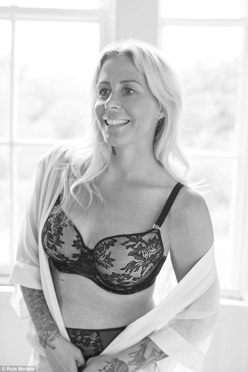 Ordinary women have become models in underwear ads