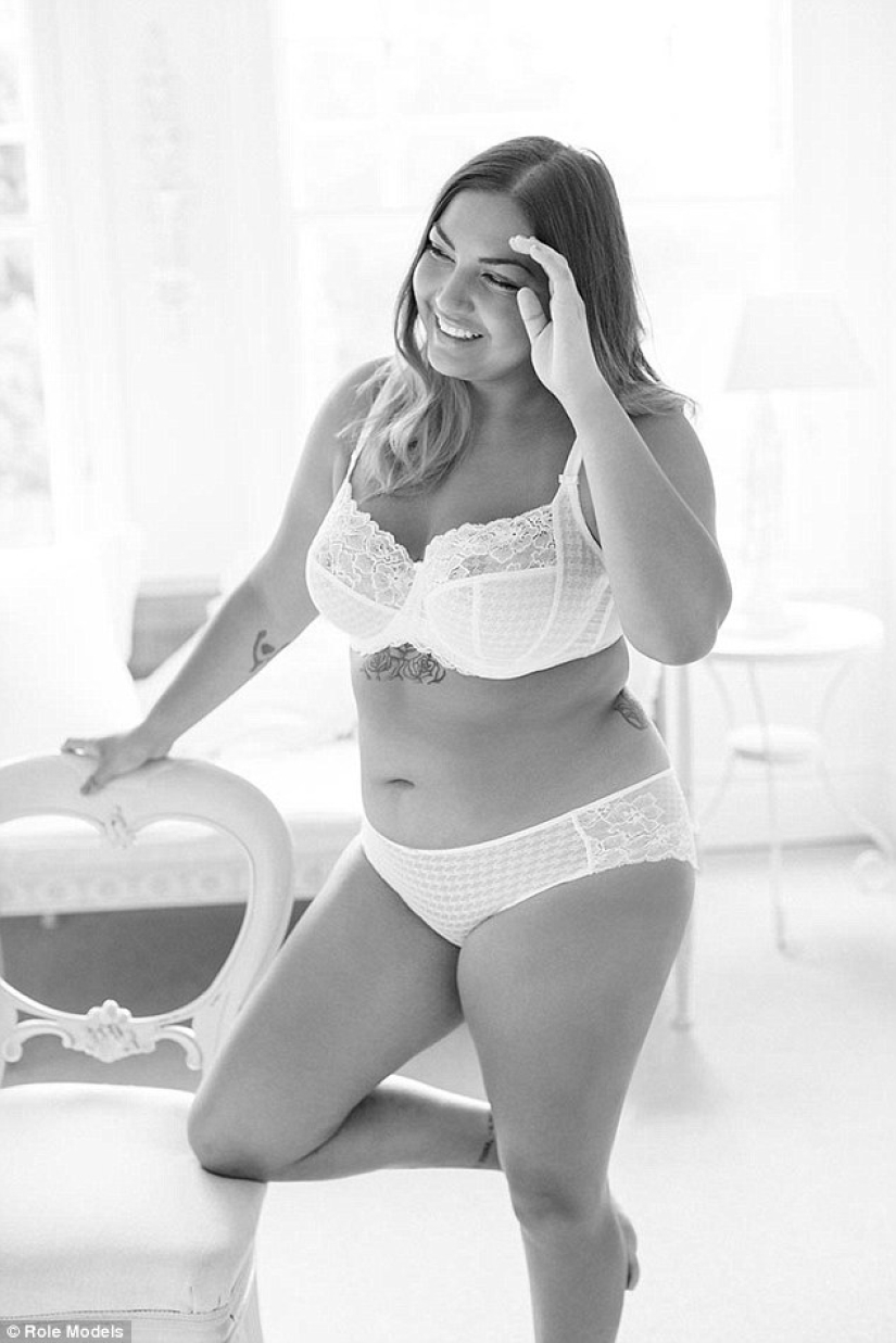 Ordinary women have become models in underwear ads