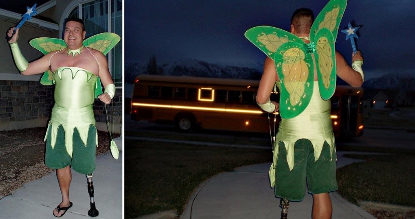 Papá alegre acompaña a su hijo a la escuela o "No le enseñes a tu padre a bromear" Papá alegre acompaña a su hijo a la escuela o "No le enseñes a tu padre a bromear"