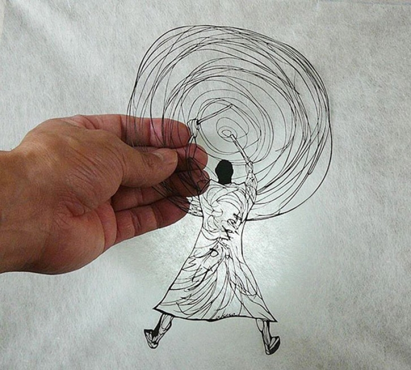 Paper carving by Japanese craftsman Akira Nagaya