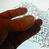 Paper carving by Japanese craftsman Akira Nagaya