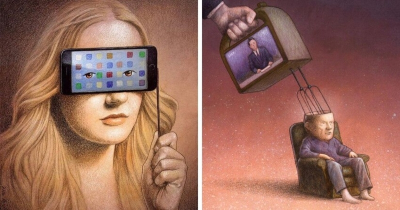 Parece que nuestro mundo se ha vuelto loco: 22 caricaturas cáusticas de Pavel Kuchinsky