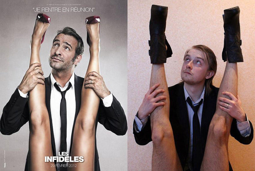 Parodies on posters for famous films