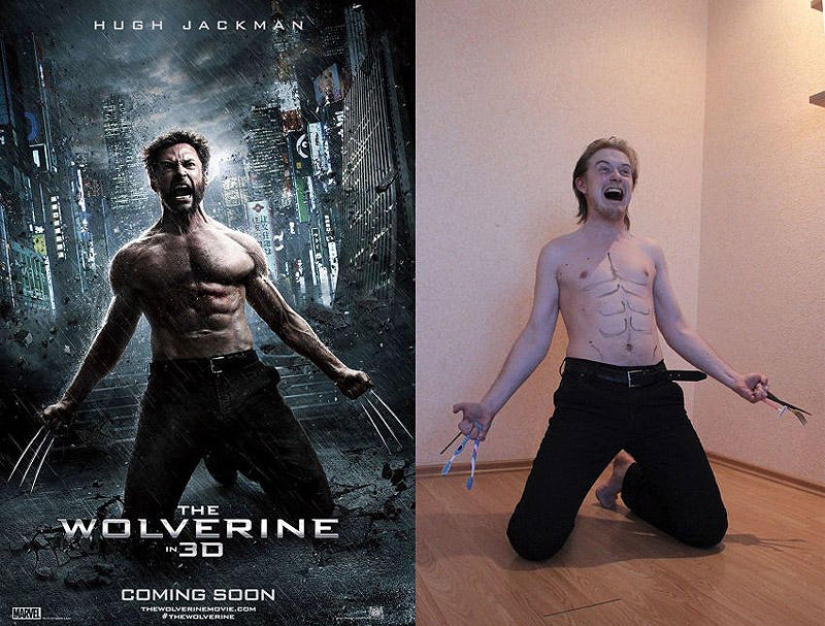 Parodies on posters for famous films