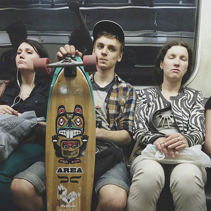 "Pasajeros interesantes" del metro de Moscú "Pasajeros interesantes" del metro de Moscú