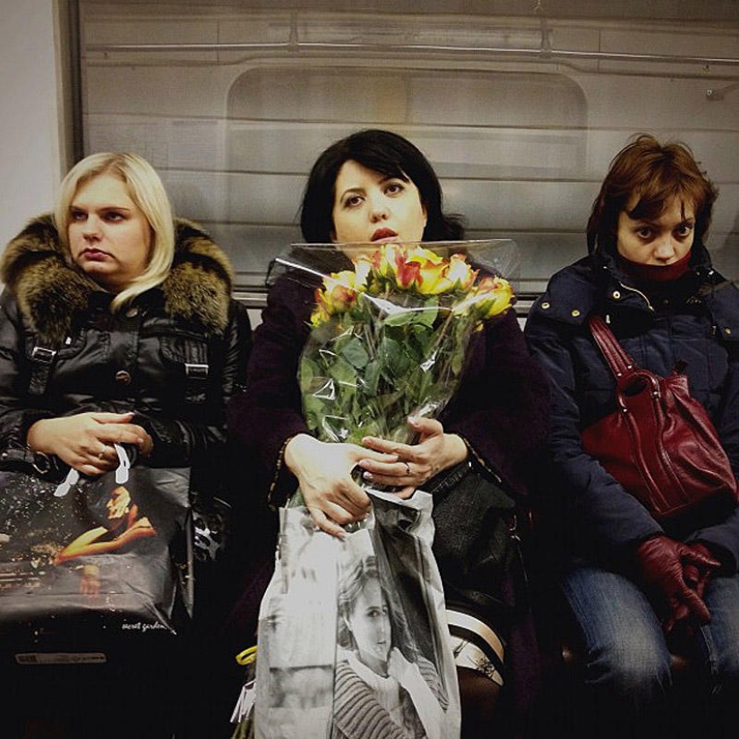 "Pasajeros interesantes" del metro de Moscú "Pasajeros interesantes" del metro de Moscú
