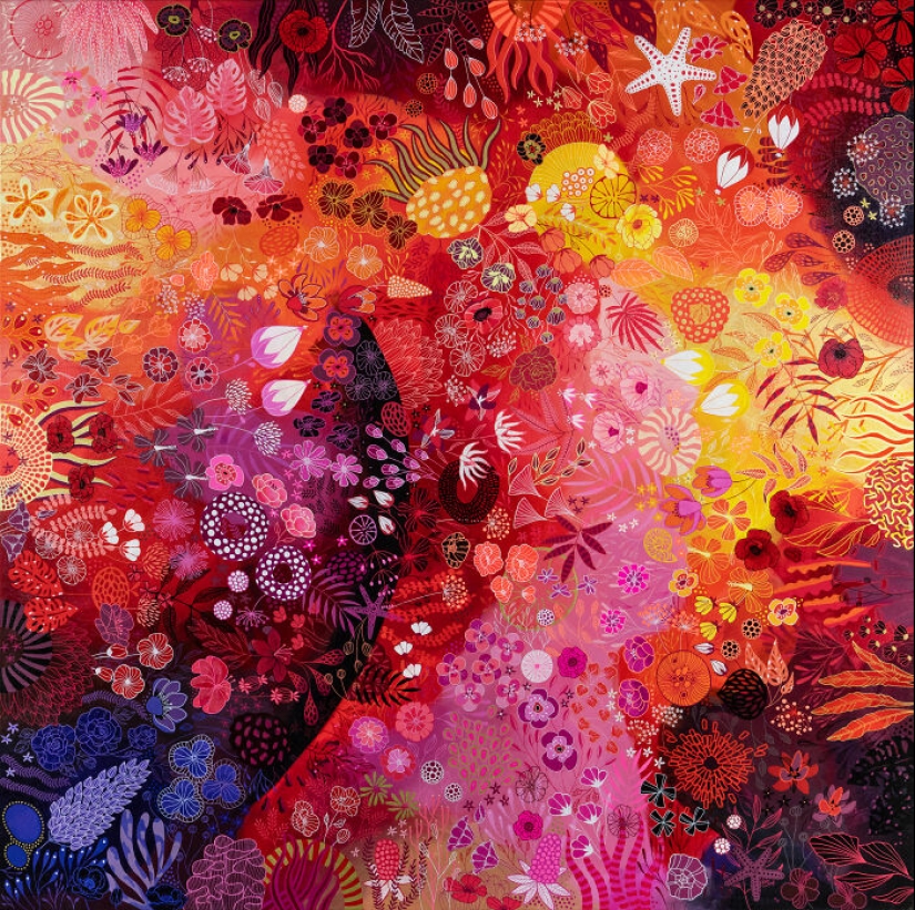 Paso cientos de horas pintando flores, y aquí están 6 de mis pinturas