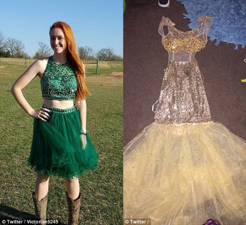 Pedir un vestido de fiesta en línea: expectativa y realidad