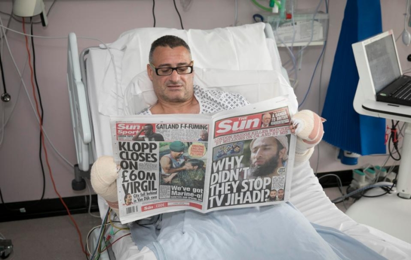 "Pensé que tenía que darles una paliza": un inglés detuvo a tres terroristas con sus propias manos