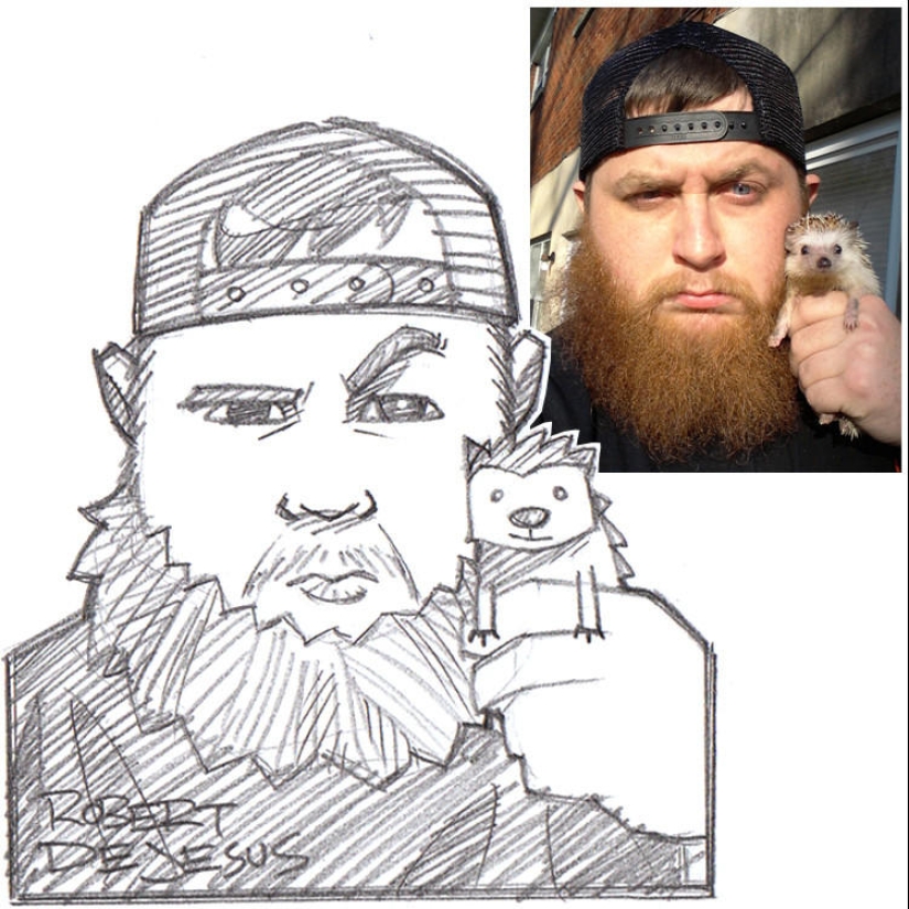 Personajes de anime de personas reales.