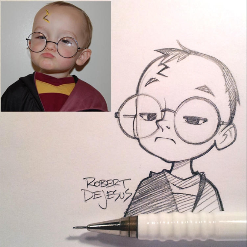 Personajes de anime de personas reales.