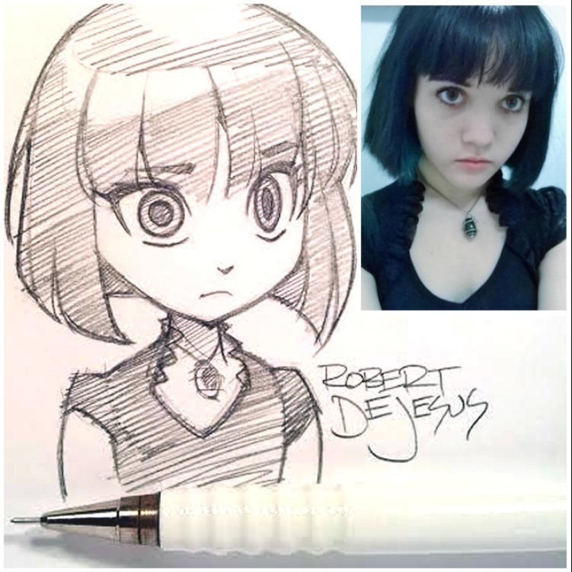 Personajes de anime de personas reales.