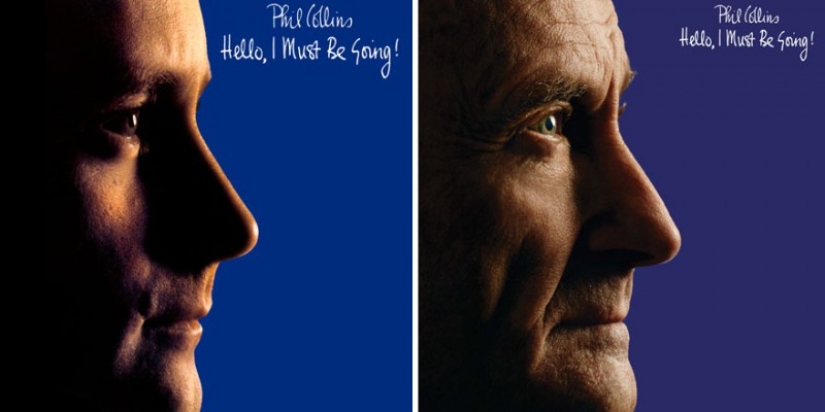 Phil Collins recreated his album covers