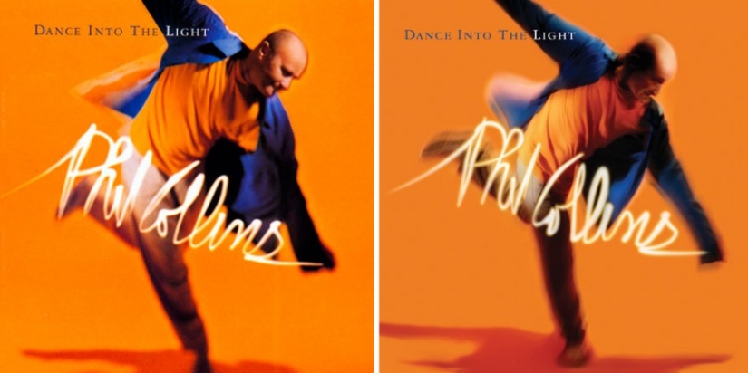 Phil Collins recreated his album covers