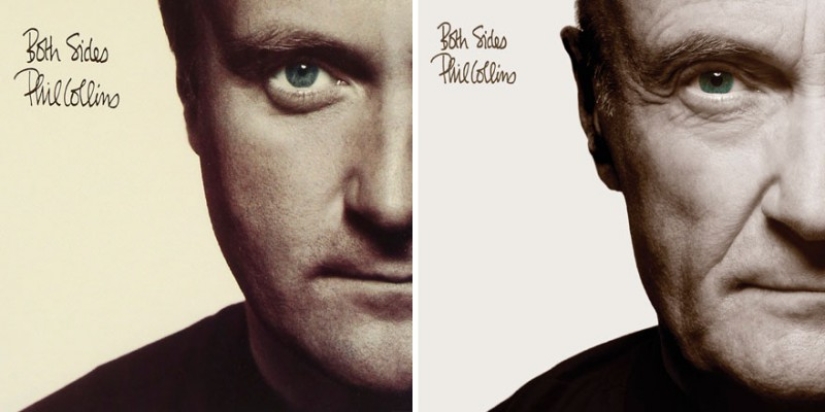 Phil Collins recreated his album covers