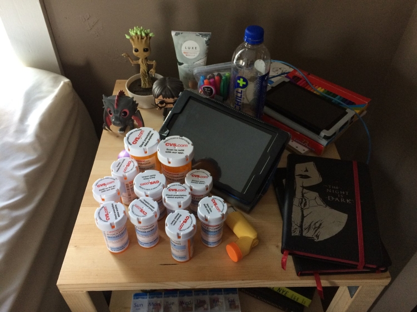 Photo project: what the bedside tables of chronic patients tell about Photo project: what the bedside tables of chronic patients tell about