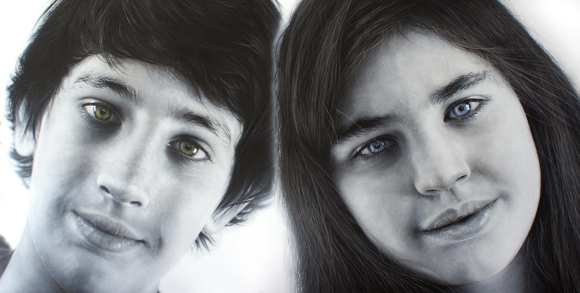 Photorealistic portraits of Simon Hennessy Photorealistic portraits of Simon Hennessy