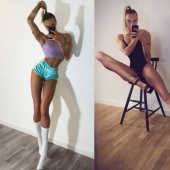 Piernas de 108 centímetros de largo: la belleza fitness Iya Ostergren enamoró a todo el mundo de su figura
