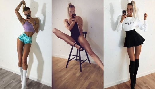 Piernas de 108 centímetros de largo: la belleza fitness Iya Ostergren enamoró a todo el mundo de su figura