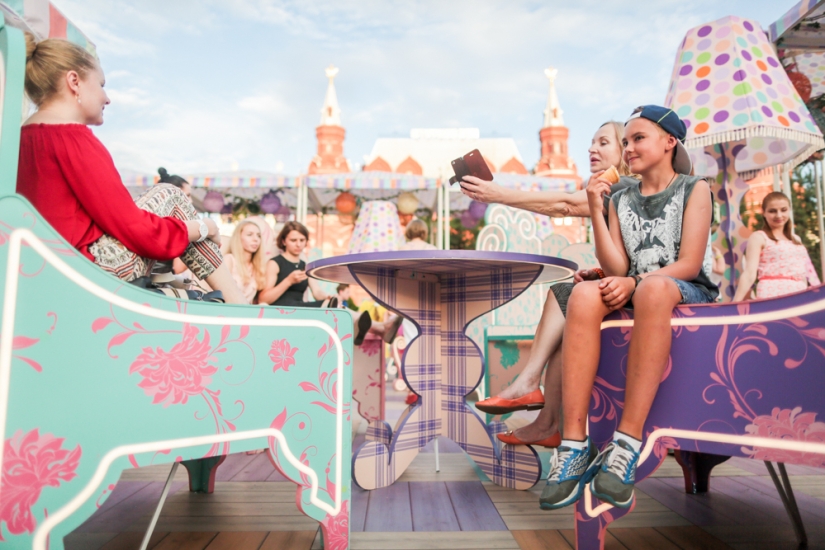 Pink penguins and tons of ice cream in Moscow