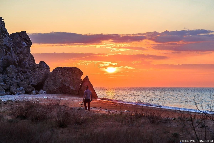 Playas generales de la península de Kerch Playas generales de la península de Kerch