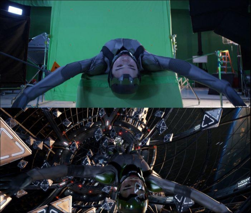 Playing against the backdrop of a green screen - how modern films are shot with special effects Playing against the backdrop of a green screen - how modern films are shot with special effects