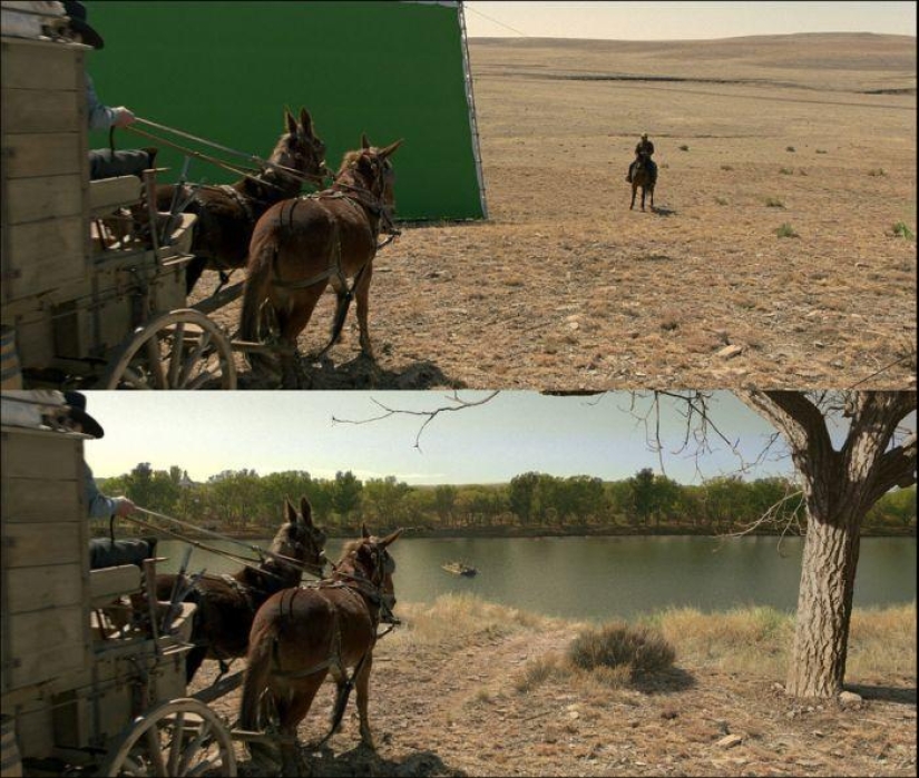 Playing against the backdrop of a green screen - how modern films are shot with special effects Playing against the backdrop of a green screen - how modern films are shot with special effects