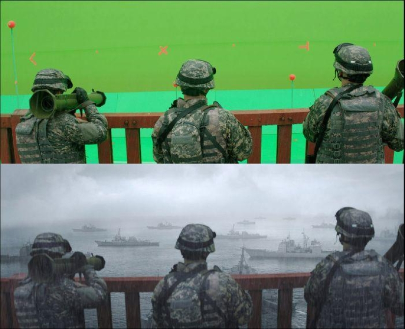 Playing against the backdrop of a green screen - how modern films are shot with special effects Playing against the backdrop of a green screen - how modern films are shot with special effects