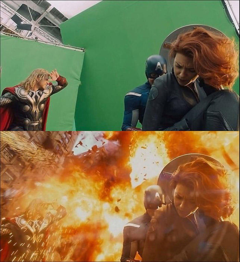 Playing against the backdrop of a green screen - how modern films are shot with special effects Playing against the backdrop of a green screen - how modern films are shot with special effects