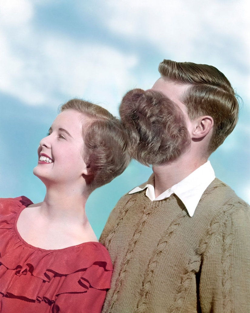 Polish artist made fun of old American photos... and improved them