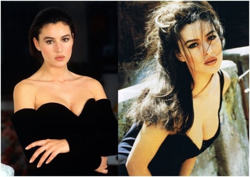 Por qué la belleza de la joven Monica Bellucci conquistó el mundo: una selección de fotos