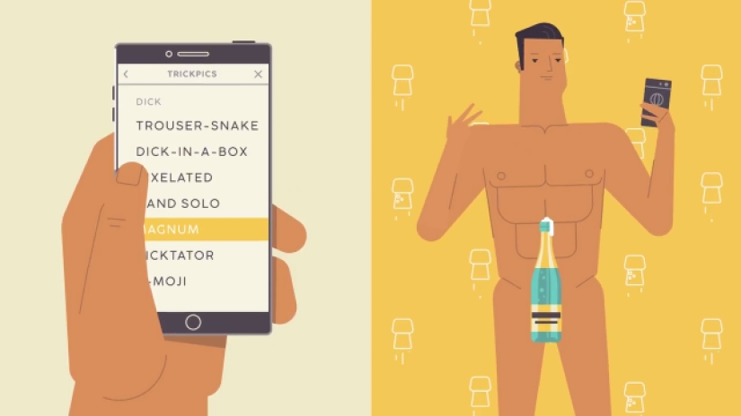 PornHub has released an application with stickers for intimate parts of the body