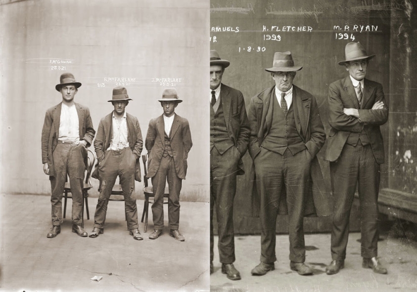Portraits of criminals in the 1920s Portraits of criminals in the 1920s