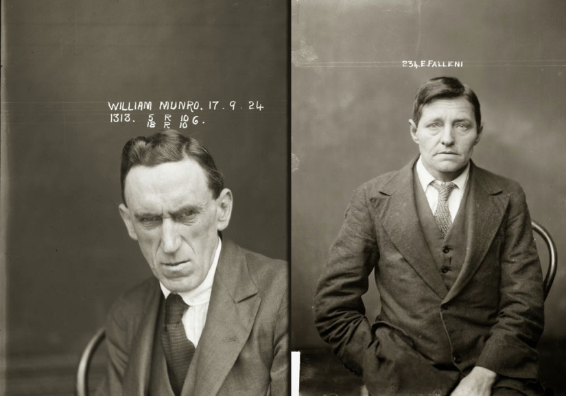 Portraits of criminals in the 1920s Portraits of criminals in the 1920s