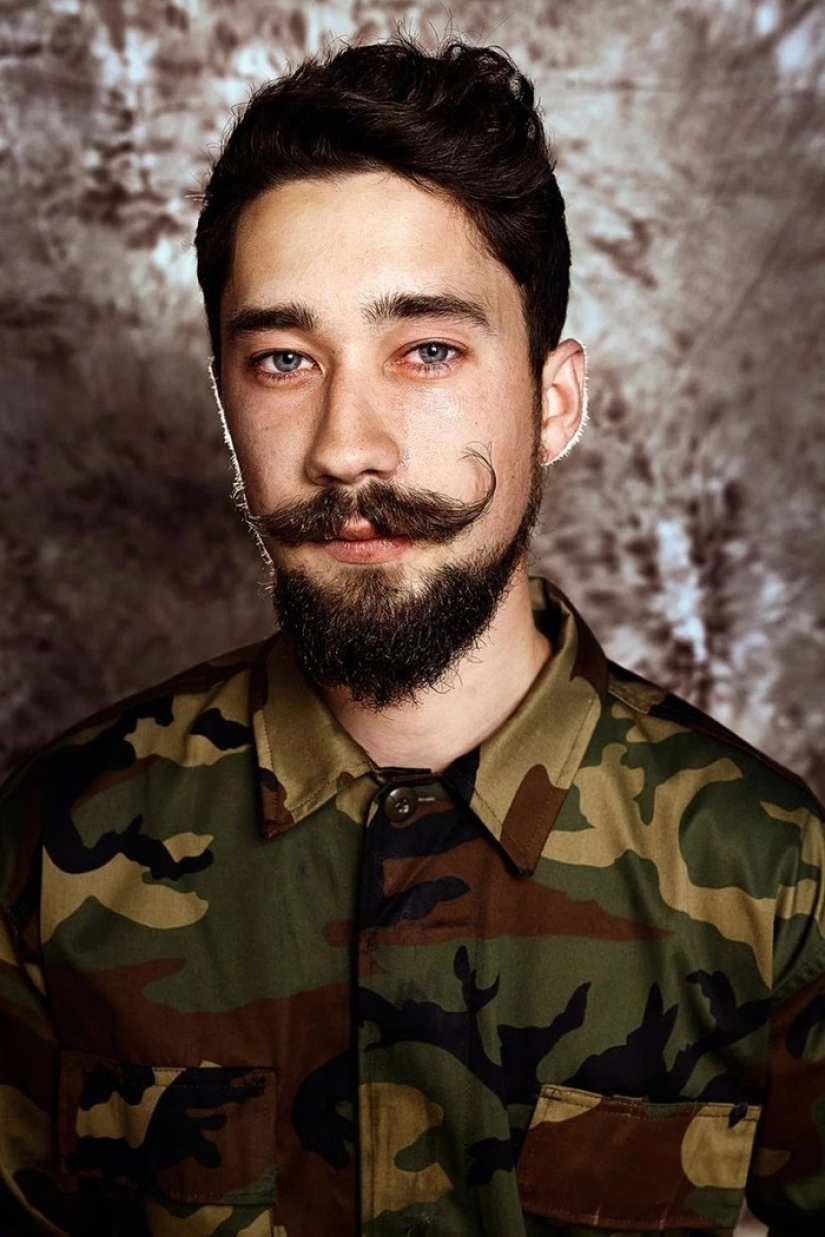 Portraits of Lithuanian guys reacting to the resumption of conscription