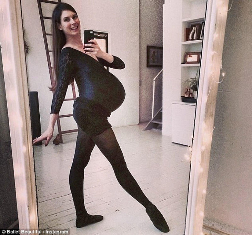 Pregnant ballerina