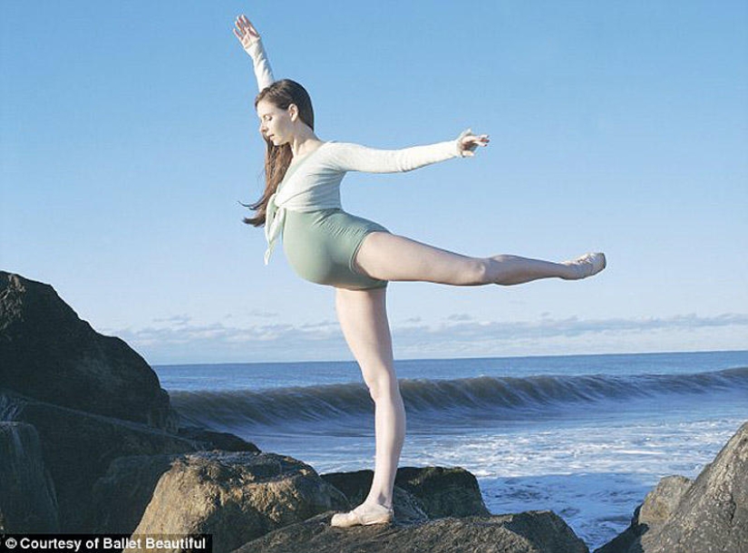 Pregnant ballerina