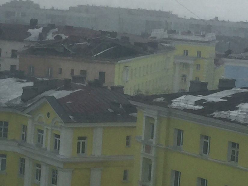 Primavera en Norilsk: se vuelan los techos de las casas, se evacua a la gente