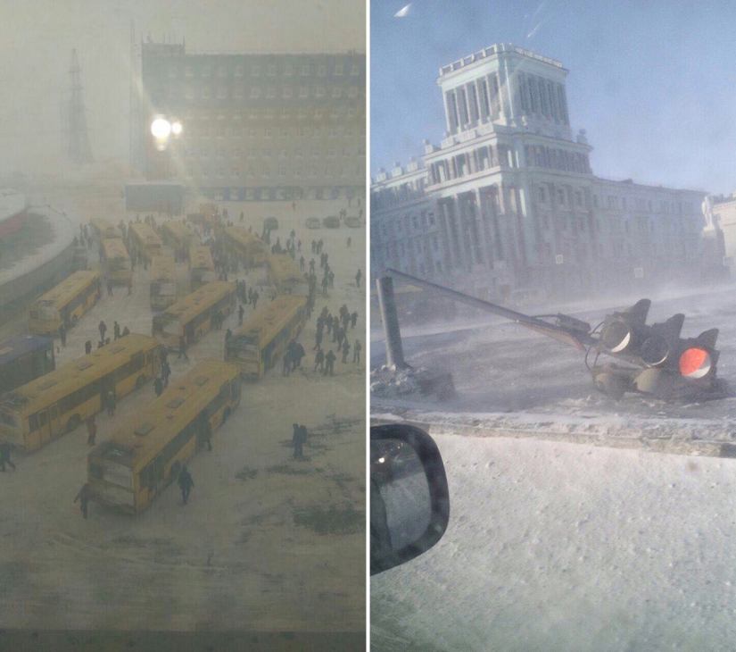 Primavera en Norilsk: se vuelan los techos de las casas, se evacua a la gente