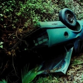 Rare cars on the bluffs of Mulholland Drive